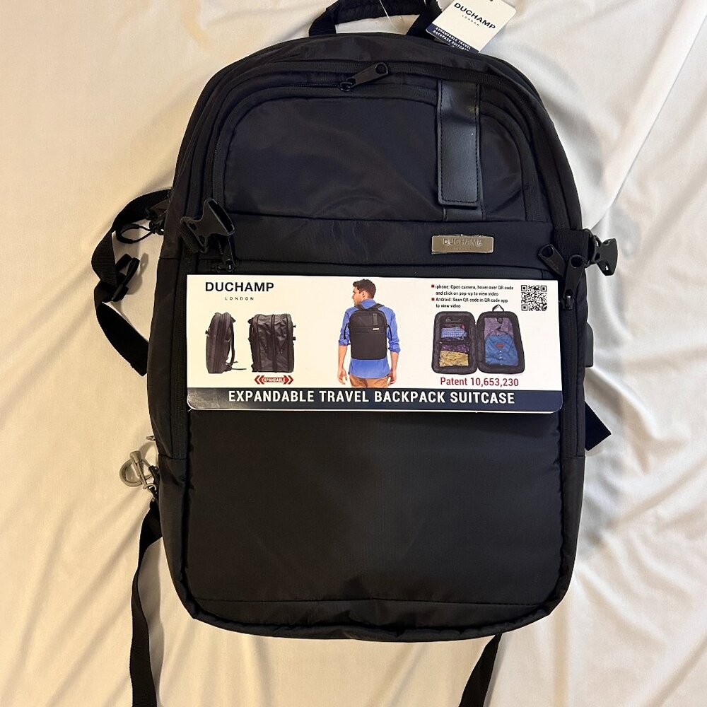 Duchamp Getaway Expandable Carry-On Backpack Suitcase